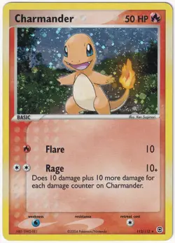 Charmander 113/112 FireRed & LeafGreen Holo 2004 Pokemon TCG Card HP - Image 1