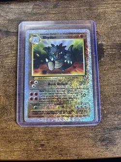 Pokemon TCG Rhydon Legendary Collection 35/110 Reverse Holo Rare - Image 1