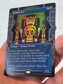 1X FOIL Spellseeker BORDERLESS MINT MTG Magic Secret Lair Wizards Commander EDH - Image 2