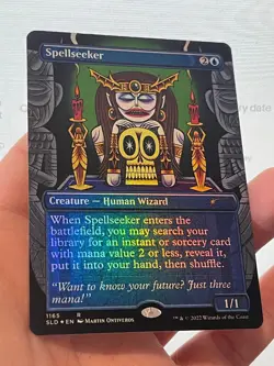1X FOIL Spellseeker BORDERLESS MINT MTG Magic Secret Lair Wizards Commander EDH - Image 3