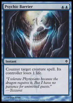 MTG 4x PSYCHIC BARRIER EXC - PSYCHIC BARRIER - NPH - MAGIC - Image 1