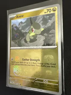 Axew 68/106 Holo Reverse Rare Black Bolt Pokemon Card NM - Image 3
