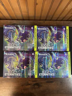 4x *SEALED* Magic The Gathering Edge Of Eternities Collector Booster Box MTG EoE - Image 1