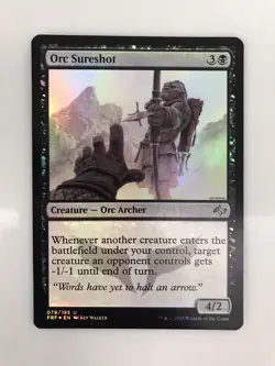 Orc Sureshot Foil MTG Magic the Gathering Card NM Near Mint Fate Reforged FRF - Image 1