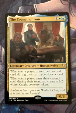 MTG Battle for Baldur's Gate Rare THE COUNCIL OF FOUR NM - Image 2