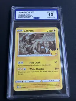 Zekrom #010/025 - CCG 10- 2021 Pokemon TCG 25th Celebrations Holo Rare Card - Image 1