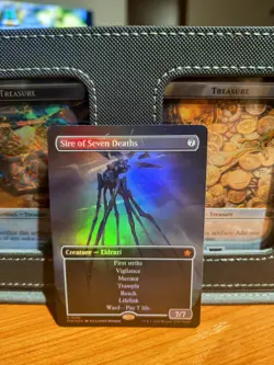 MTG Sire Of Seven Deaths Borderless Foil (#292) Foundations Collector - Image 2