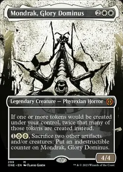 MTG - Mondrak, Glory Dominus - Foil - Borderless Showcase, Phyrexia: All Will Be - Image 1