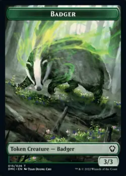 MTG - Badger Token, Dominaria United Commander - Image 1