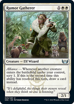 MTG - Rumor Gatherer - Foil, Streets of New Capenna - Image 1