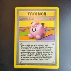 Clefairy Doll 70/102 Base Set Pokemon Card - Rare - LP - Image 1