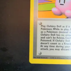 Clefairy Doll 70/102 Base Set Pokemon Card - Rare - LP - Image 5