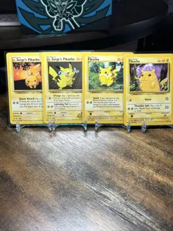 Pokemon Card Lot - Pikachu- Base Set/Gym Heroes/Jungle - Lp - Image 1