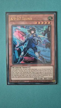 JUSH-EN031 K9-17 Izuna (Ultra Rare) Yu-Gi-Oh Card 1st Edition - Image 1