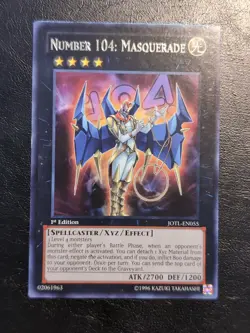 Yu-Gi-Oh!RARE CARD NUMBER 104 MASQUERADE JOTL-EN055 1ST NM/VLP - Image 1