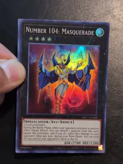 Yu-Gi-Oh! SUPER RARE CARD NUMBER 104 MASQUERADE OP27-EN010 NM - Image 3