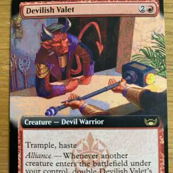 MTG Devilish Valet - Rare - Extended Art - SNC 423 - Near Mint Magic Card - Image 2