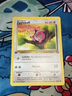Pokemon Card Jigglypuff Jungle 1st Edition Common 54/64 Lp+ - Image 1