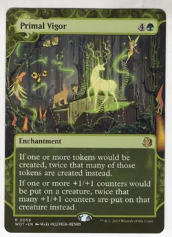 MTG Wilds Of Eldraine Enchanting Tales Card #59 Primal Vigor - Image 1