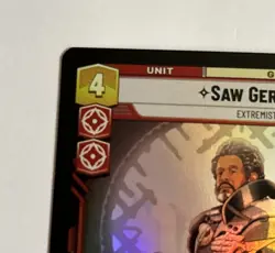 Star Wars Unlimited TCG. Saw Gerrera Rare Foil (SOR) Card #153/252, Near Mint! - Image 3