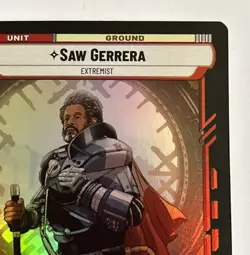 Star Wars Unlimited TCG. Saw Gerrera Rare Foil (SOR) Card #153/252, Near Mint! - Image 4