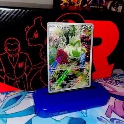 Pokemon TCG Sprigatito Holo Illustration Rare Card 196/193 Sv02: Paldea Evolved - Image 3