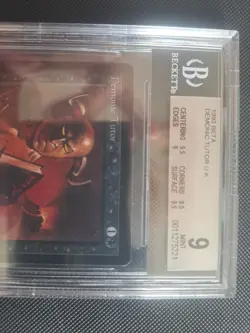 MTG Magic the Gathering Beta Demonic Tutor Graded BGS 9 - Image 3
