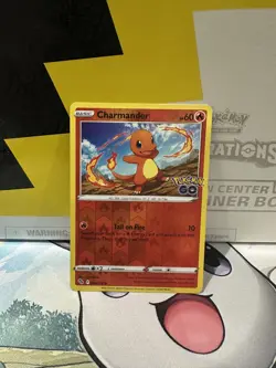 Pokemon Card Charmander Pokemon Go Reverse Holo 008/078 Near Mint - Image 1