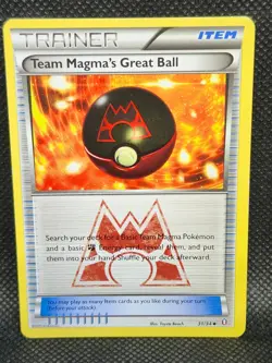 Pokemon Team Magma’s Great Ball XY Double Crisis 31/34 LP Condition - Image 3