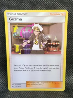 Pokemon Guzma Burning Shadows 115/147 Excellent Condition - Image 5