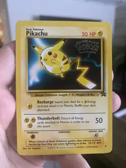Pikachu 4 - WOTC Movie Black Star Promo Pokemon TCG MP - Image 1