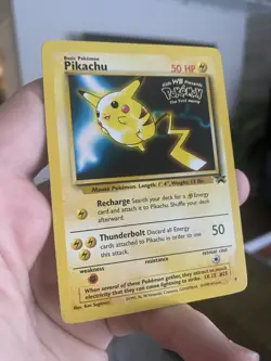 Pikachu 4 - WOTC Movie Black Star Promo Pokemon TCG MP - Image 3