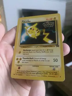 Pikachu 4 - WOTC Movie Black Star Promo Pokemon TCG MP - Image 5