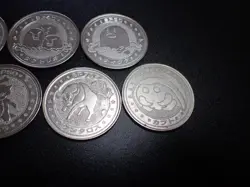 Pokemon Card Meiji Promo Battle Coin x7 Rhydon Dugtrio etc #5493 - Image 2