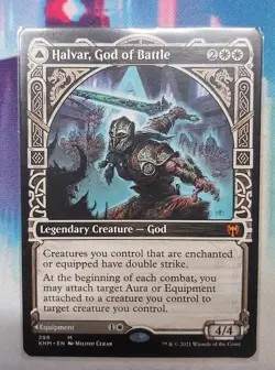 1 x MTG Halvar, God of Battle - Showcase Kaldheim - NM English - Image 1