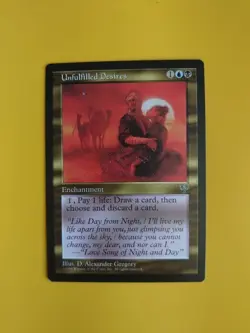 Unfulfilled desires. Enchantment Mirage. Old Vintage. Magic the Gathering Card. - Image 1