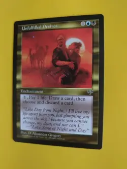 Unfulfilled desires. Enchantment Mirage. Old Vintage. Magic the Gathering Card. - Image 3