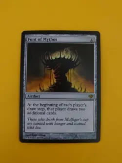 Font of Mythos. Conflux rare artifact Magic the Gathering Card. - Image 1