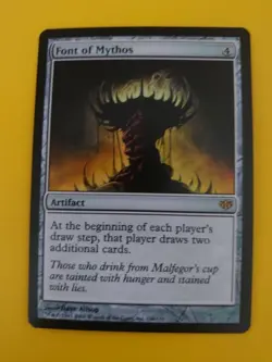 Font of Mythos. Conflux rare artifact Magic the Gathering Card. - Image 3