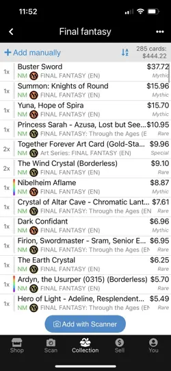 final fantasy mtg Card Lot Of 285 - Image 2
