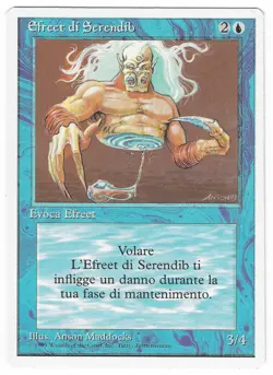 ►Magic-Style◄ MTG - Serendib Efreet - Italian Revised FWB - Good - Image 1