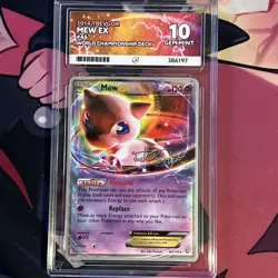 2012 Pokemon, Dragons Exalted, #46/124 Mew EX, 2014 World Championships TO - Image 1