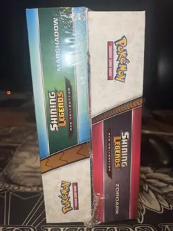 Pokemon TCG Shining Legends Pin Collection Zoroark And Marshadow SEALED - Image 1