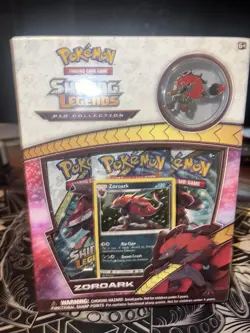 Pokemon TCG Shining Legends Pin Collection Zoroark And Marshadow SEALED - Image 2
