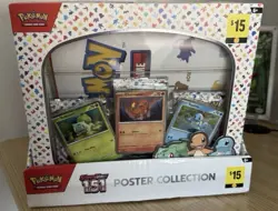 Pokemon 151 Poster Collection LOT of 6 Boxes W/ Display Case Dollar General - Image 1