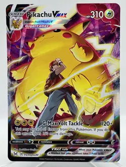 Pikachu VMAX TG17/TG30 SWSH Lost Origin Trainer Gallery Holo Pokemon TCG Card - Image 1