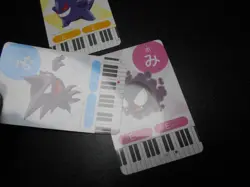 Pokemon Music Musical Note Card x3 Gengar Haunter Gastly Evolutions #3730 - Image 4