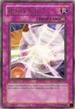 Hero's Rule 2 - DP06-EN025 - Rare 1st Edition Yugioh - Image 1