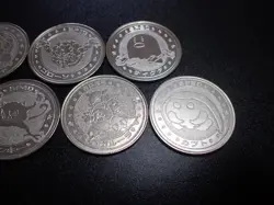 Pokemon Card Meiji Promo Battle Coin x7 Golem Kangaskhan etc #5491 - Image 2