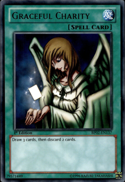 Graceful Charity - Black Rare 1st Edition BP02-EN137 - MP - YuGiOh - Image 1